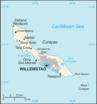 Curacao-CIA WFB Map