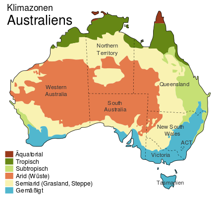 Klimazonen Australiens.svg